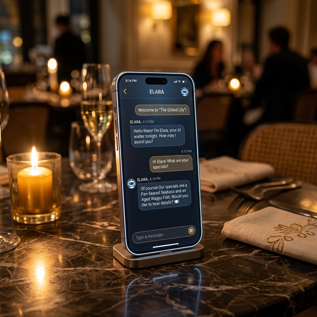 AI Waiter Mockup