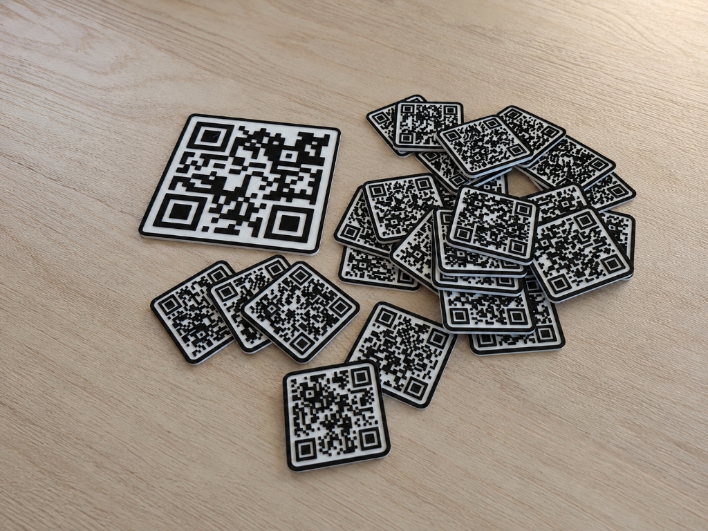 Meniyo 3D Baskı Plastik QR Kod Plakaları