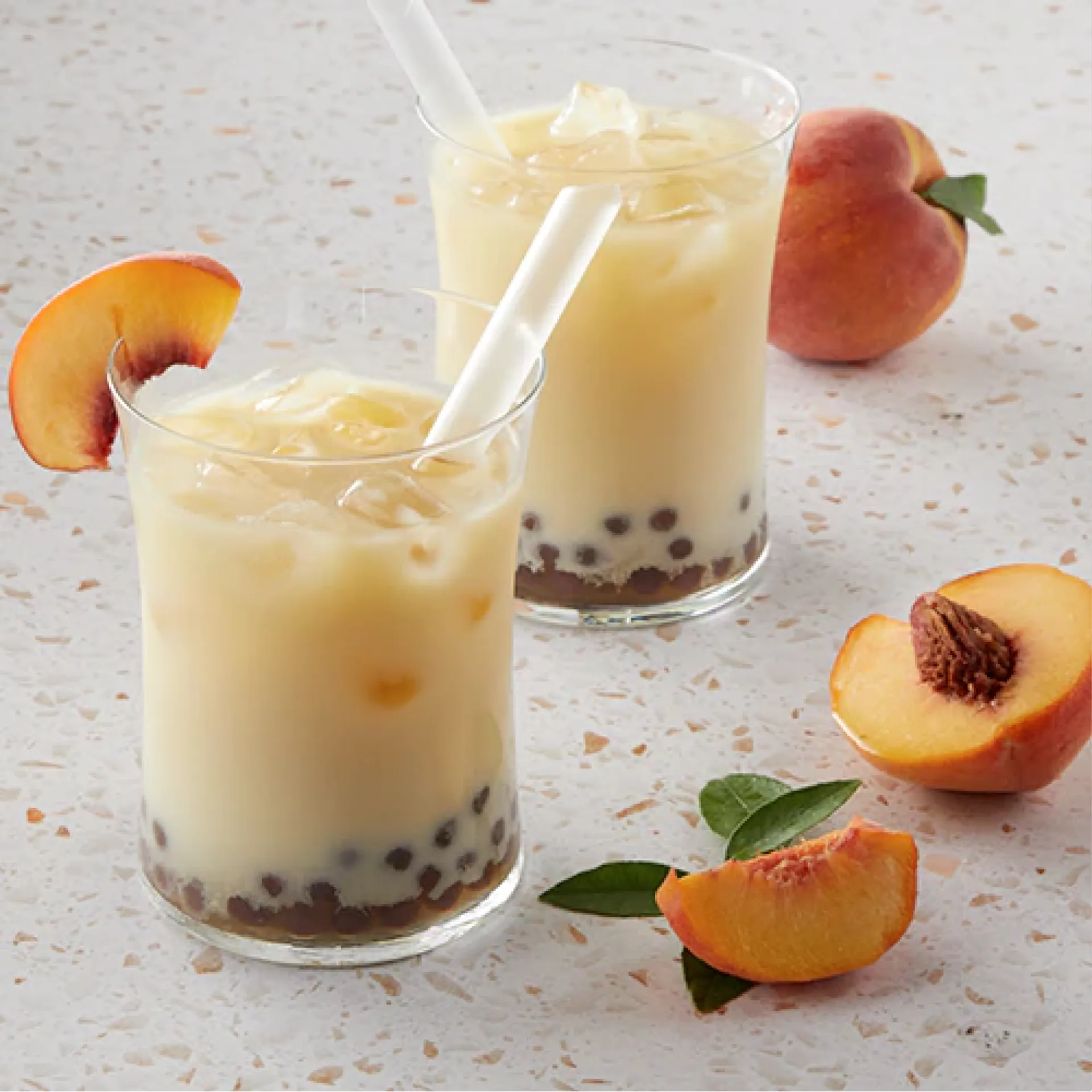 Peach Bubble Tea
