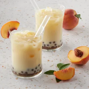 Peach Bubble Tea