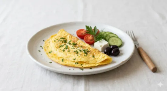 Plain Omelet Plate