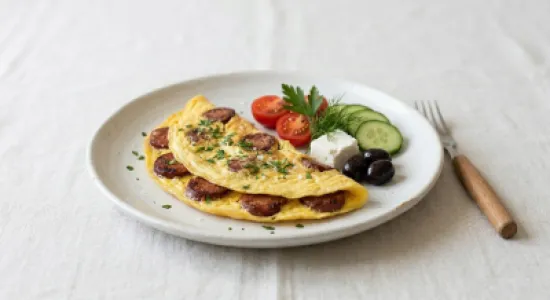 Scrambled Egg Platter with Sucuk