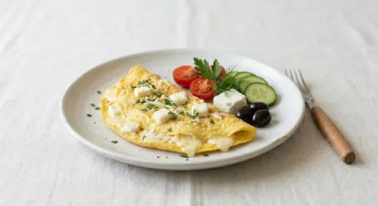 Cheese Omelet Plate