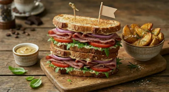 Veal Ham Sandwich
