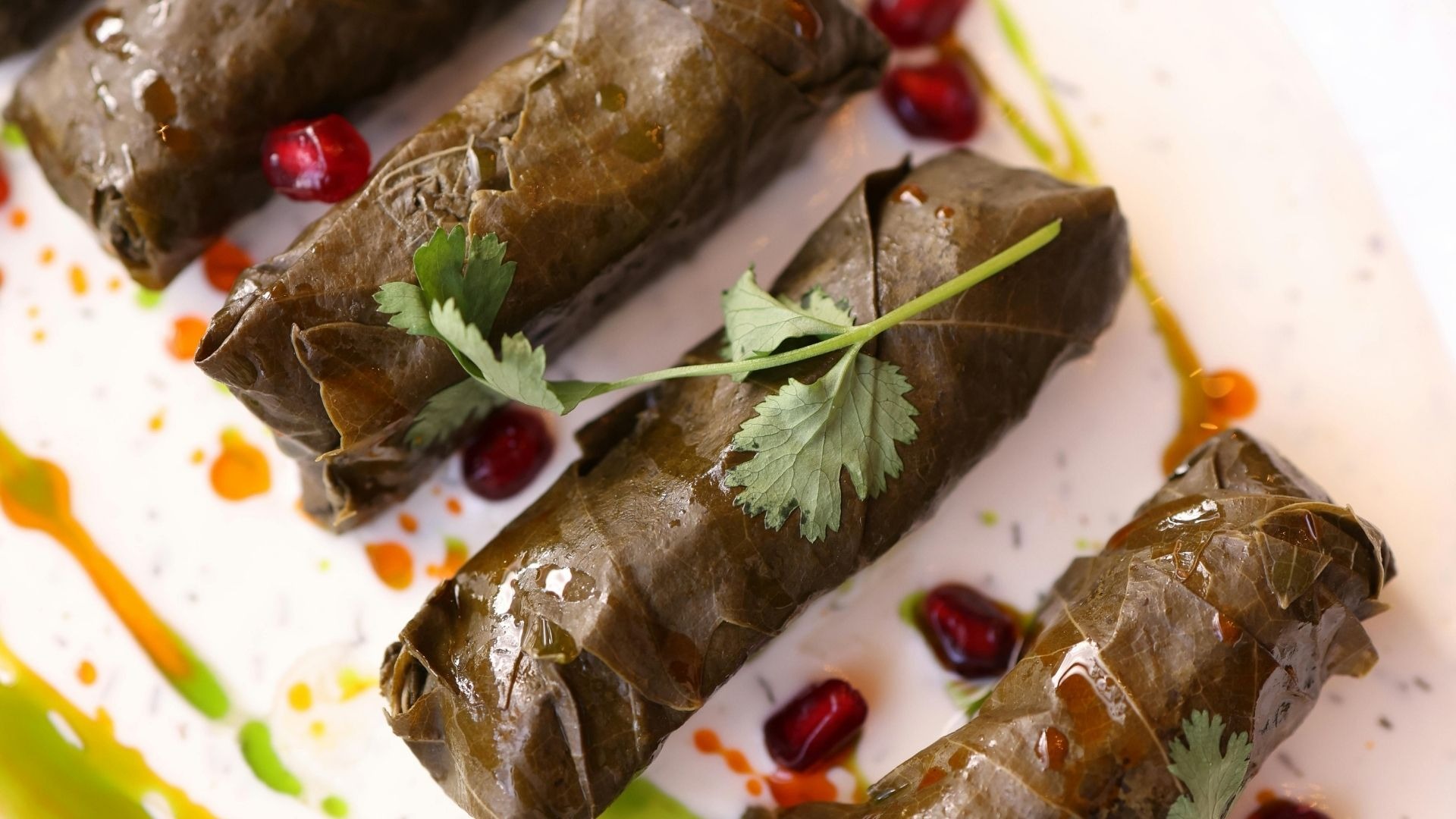 Stuffed grape leaves