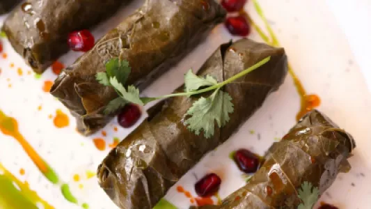 Stuffed grape leaves