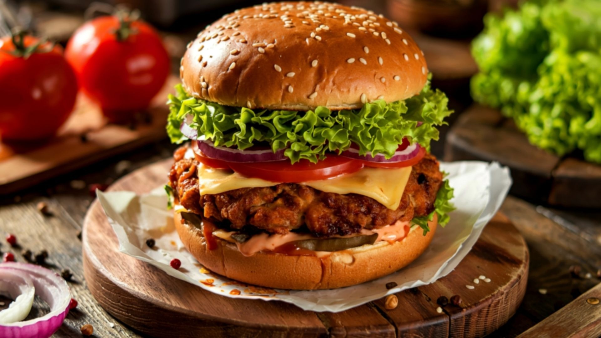 Spicy Chicken Burger